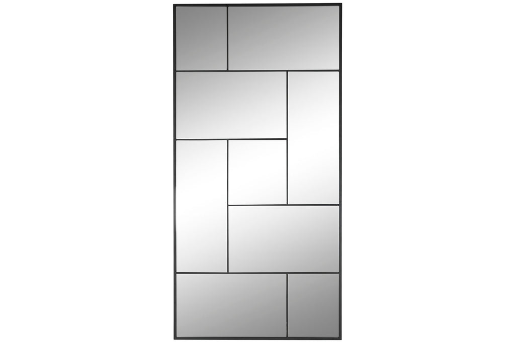 ESPEJO HIERRO CRISTAL 90X2X180 NEGRO