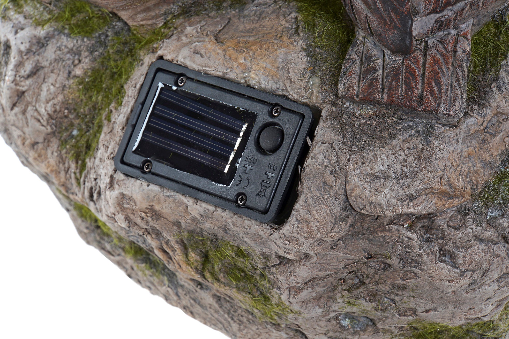 PACK DE 2 DECORACION LUMINOSA LED RESINA 25X20X41 SOLAR GRIS