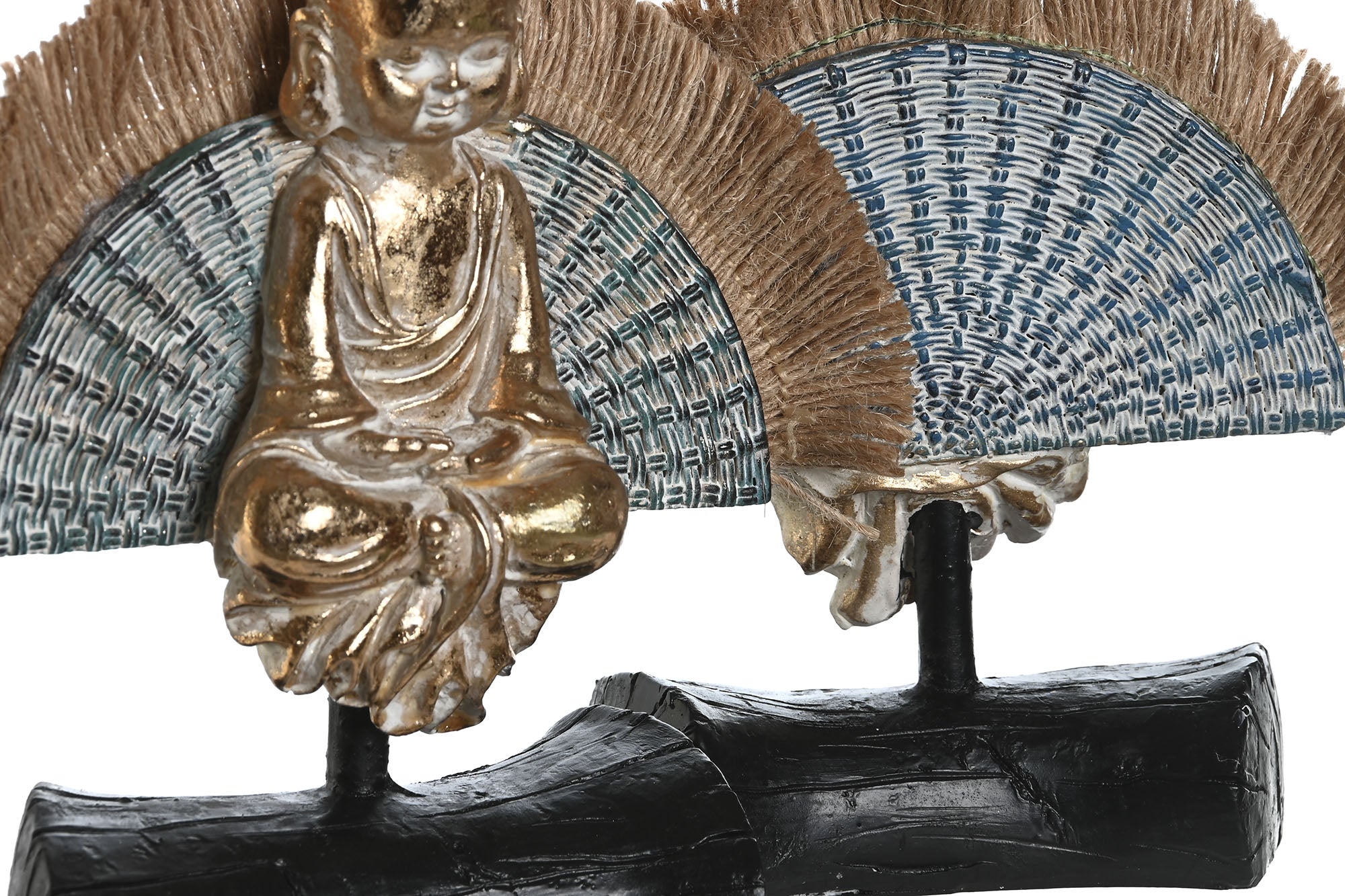 PACK DE 4 FIGURA RESINA YUTE 13,5X5,3X15,4 MONJE 2 SURT.