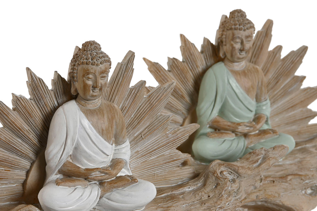 PACK DE 2 FIGURA RESINA 30X6X15 BUDA TRONCO 2 SURT.