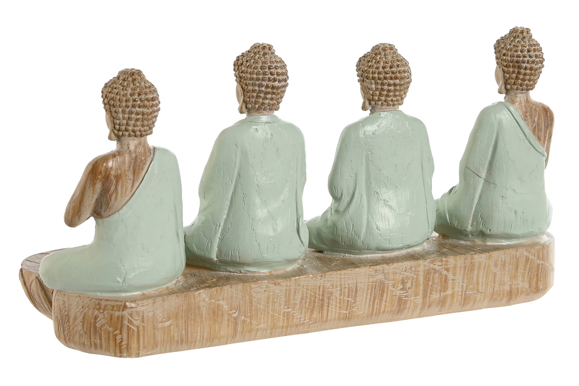 PACK DE 2 FIGURA RESINA 24X9X11 BUDA PORTAVELA 2 SURT.