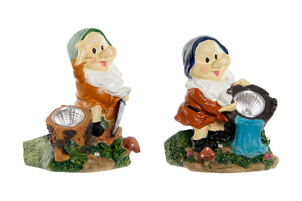 PACK DE 2 DECORACION LUMINOSA LED 11,5X11X15,2 SOLAR 2 SURT.