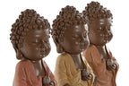 PACK DE 3 FIGURA RESINA 9X9X21 BUDA 3 SURT.