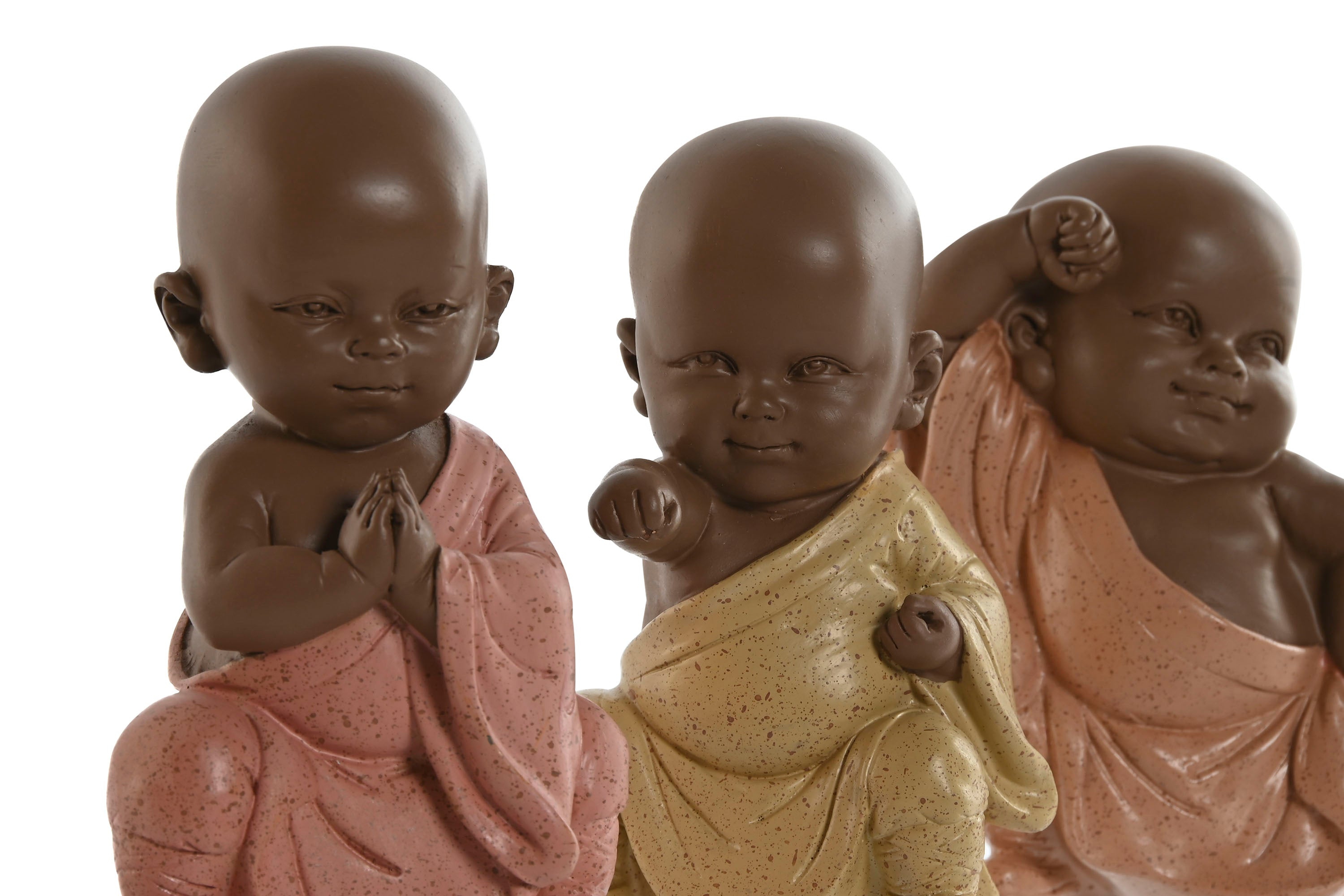 PACK DE 3 FIGURA RESINA 8X5,5X12,7 MONJE 3 SURT.