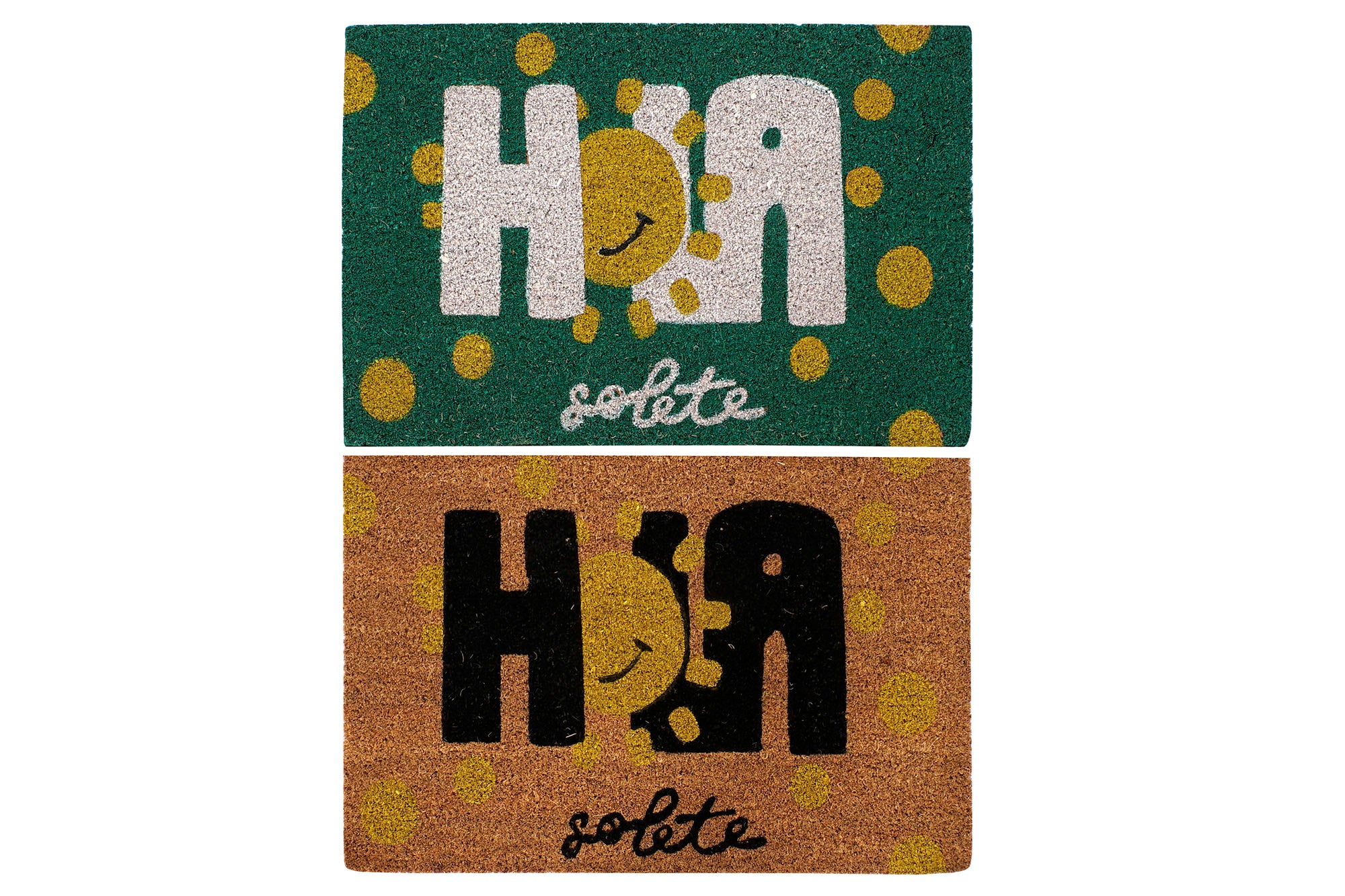 PACK DE 2 FELPUDO FIBRA COCO GOMA 60X40X1,5 SOLETE 2 SURT.