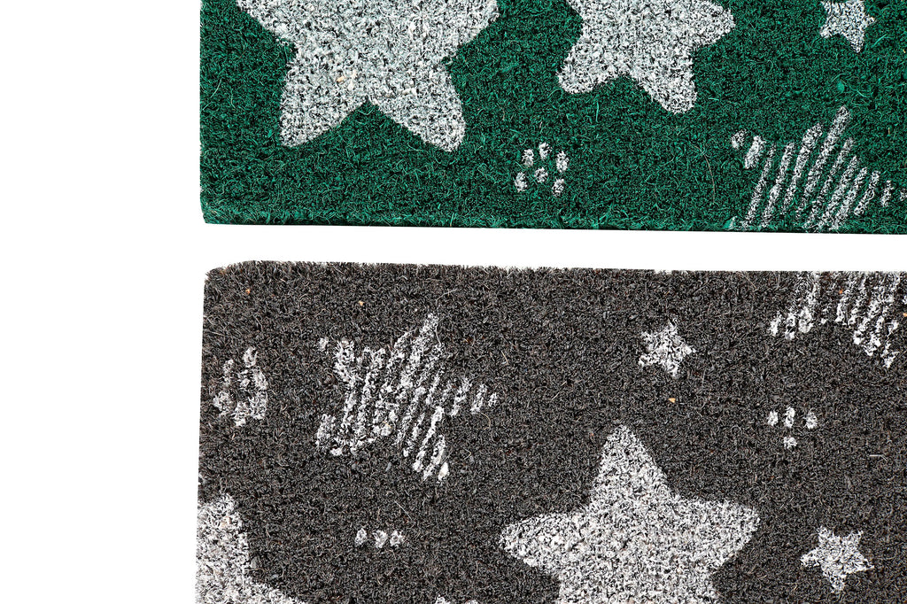 PACK DE 2 FELPUDO FIBRA COCO 60X40X1,5 ESTRELLAS 2 SURT.