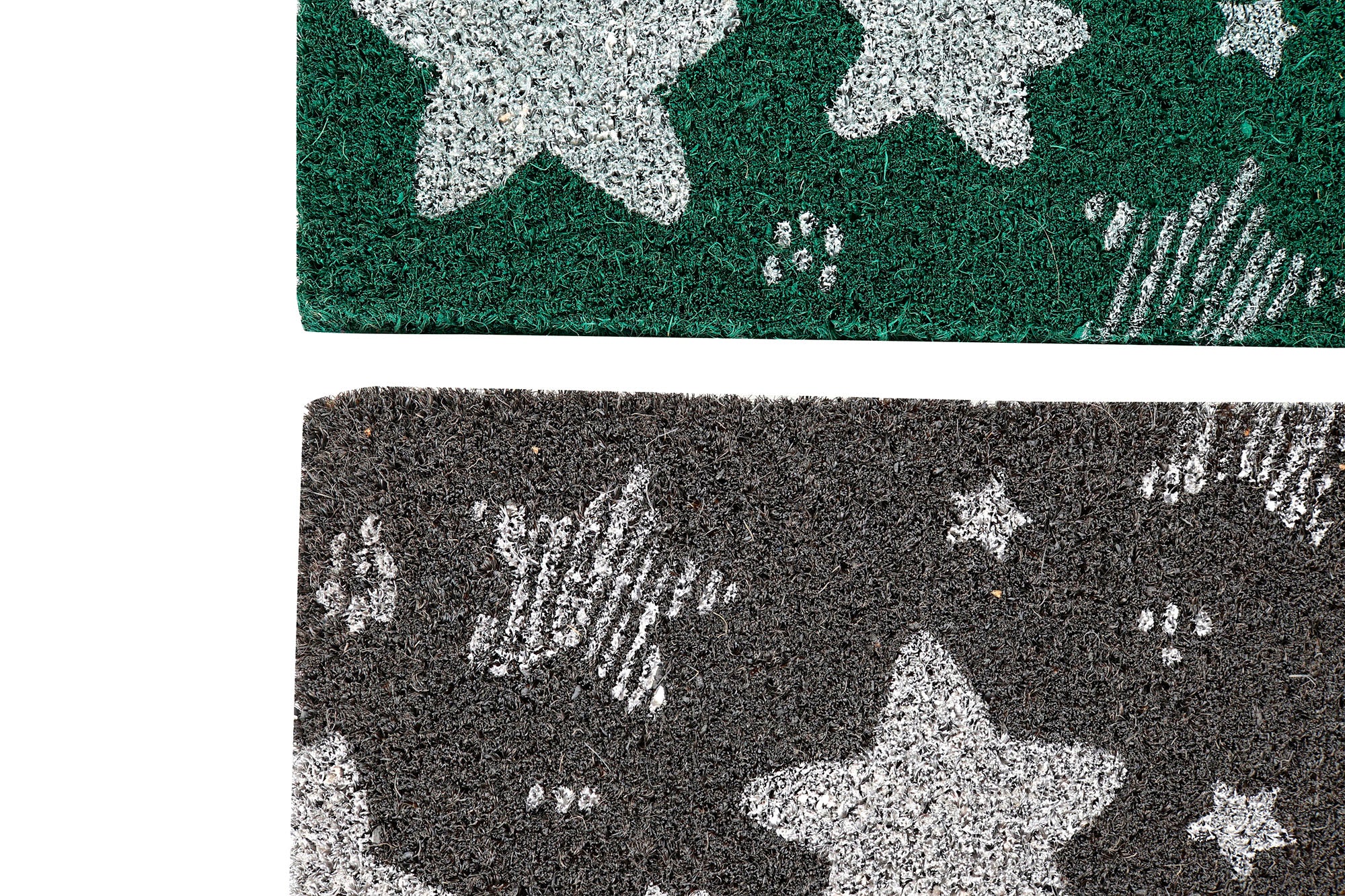 PACK DE 2 FELPUDO FIBRA COCO 60X40X1,5 ESTRELLAS 2 SURT.