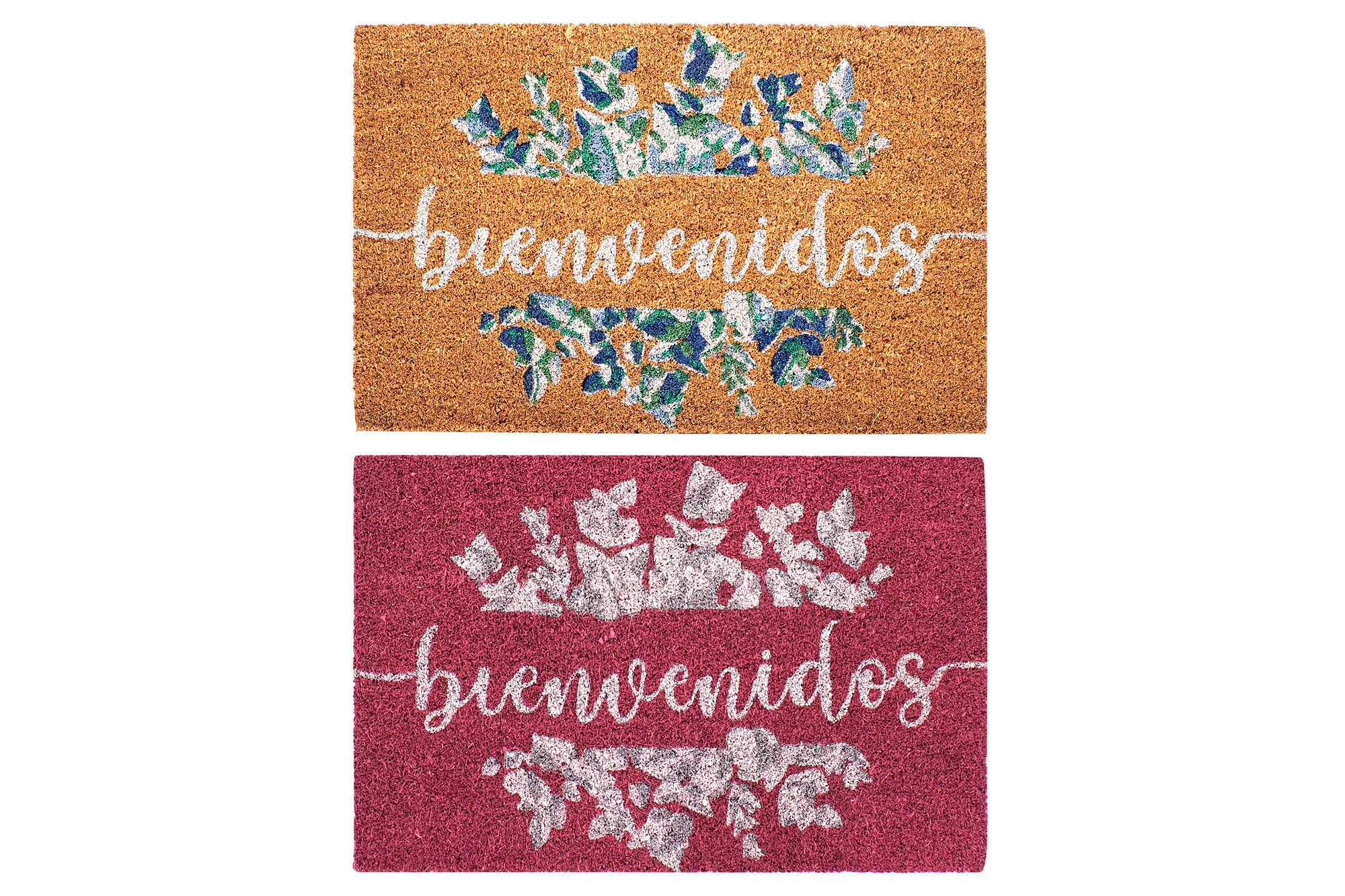 PACK DE 2 FELPUDO FIBRA COCO 60X40X1,5 EUCALIPTO 2 SURT.