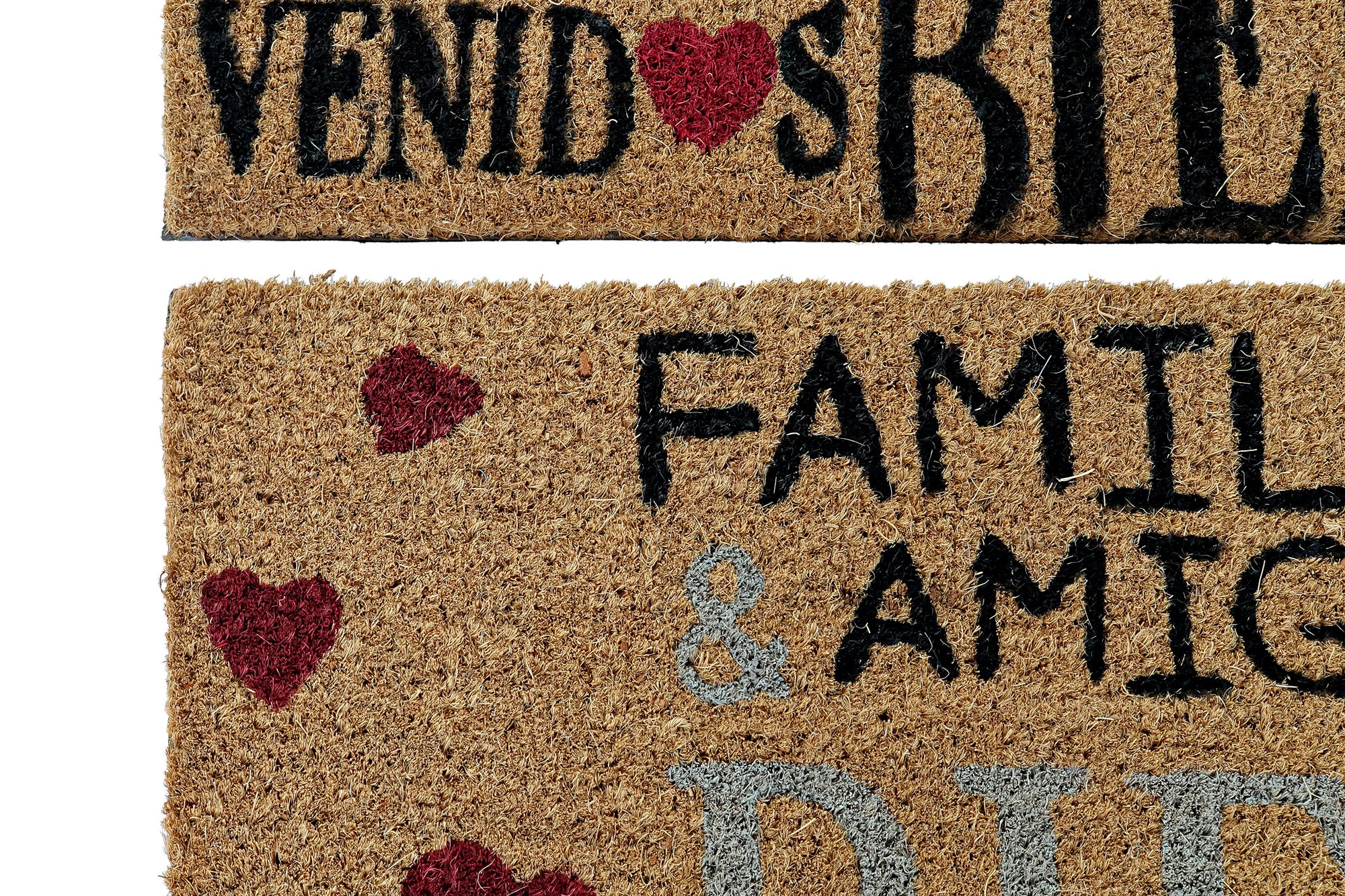 PACK DE 2 FELPUDO FIBRA COCO 60X40X1,5 BIENVENIDO 2 SURT.