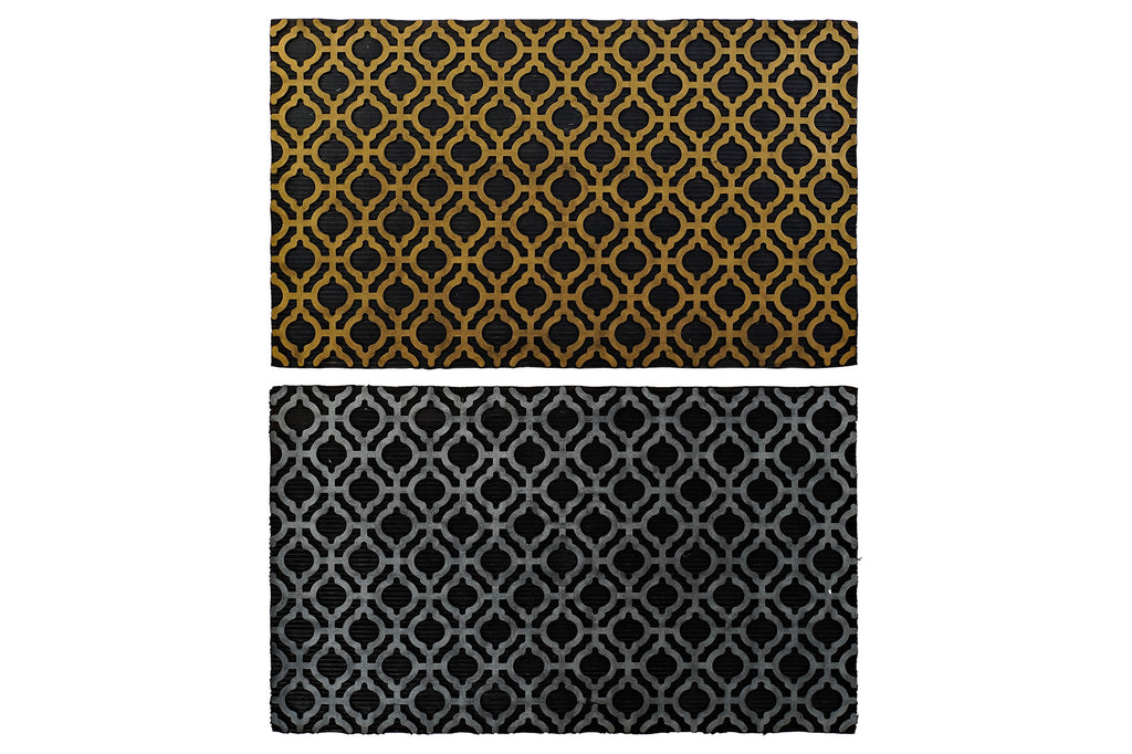 PACK DE 2 FELPUDO GOMA 75X45X0,5 GEOMETRICO 2 SURT.