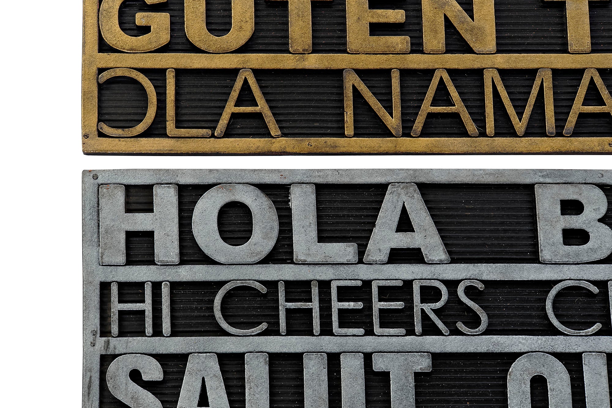 PACK DE 2 FELPUDO GOMA 75X45X0,5 HOLA 2 SURT.