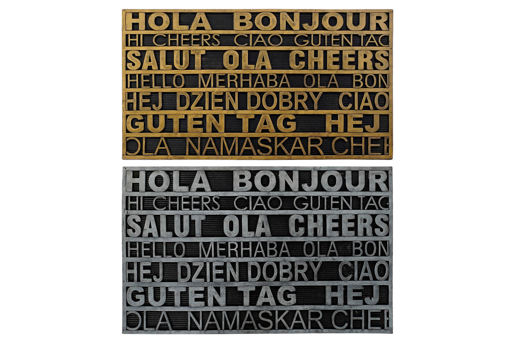 PACK DE 2 FELPUDO GOMA 75X45X0,5 HOLA 2 SURT.