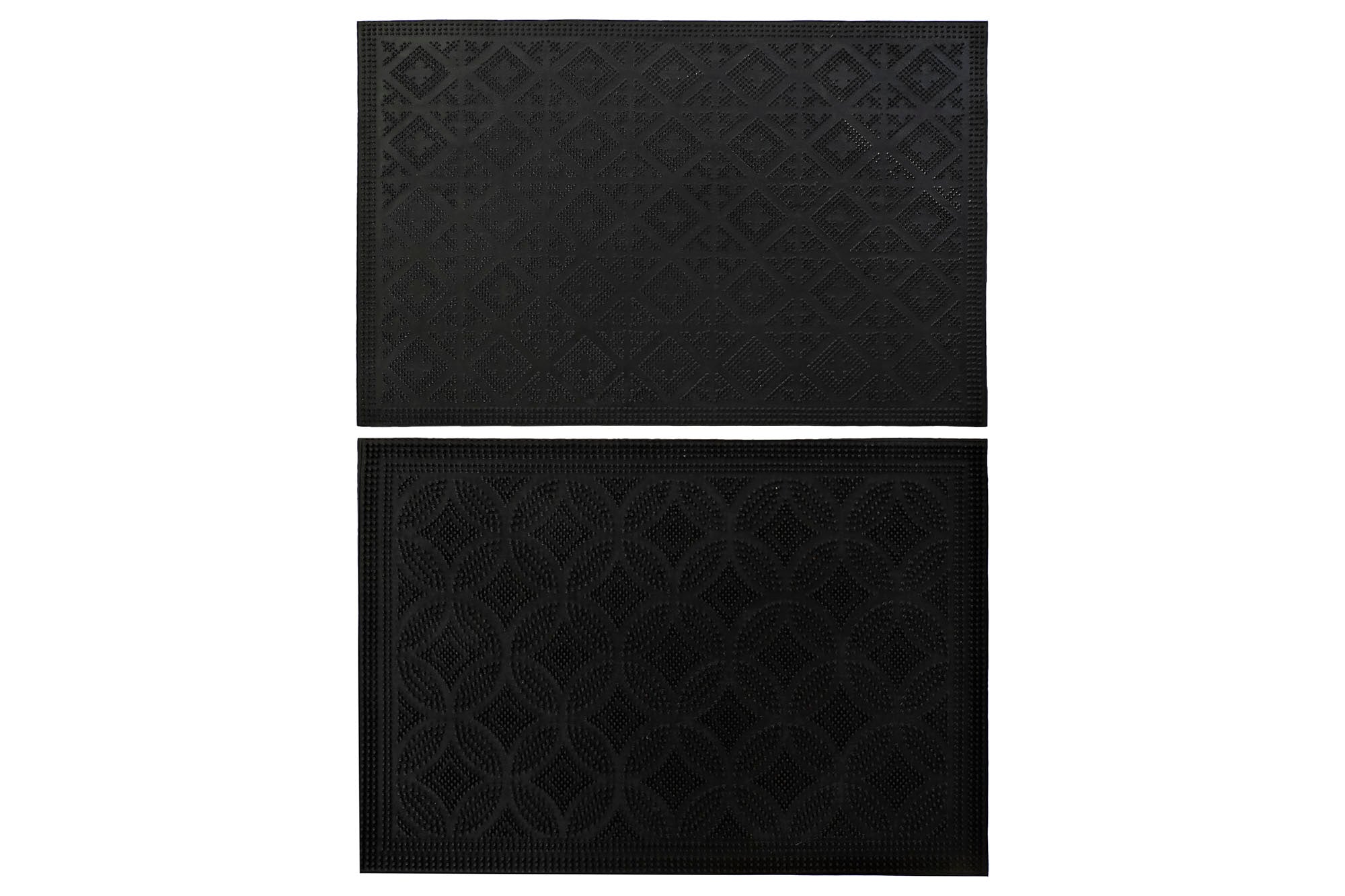 PACK DE 2 FELPUDO GOMA 60X40X0,3 GEOMETRICO 2 SURT.