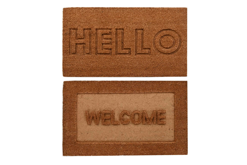 PACK DE 2 FELPUDO COCO GOMA 75X45X2,3 GRABADO 2 SURT.