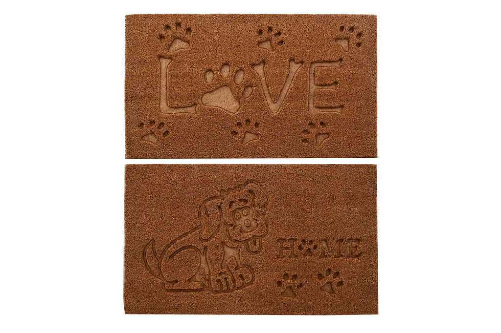 PACK DE 2 FELPUDO COCO GOMA 75X45X2,3 GRABADO 2 SURT.