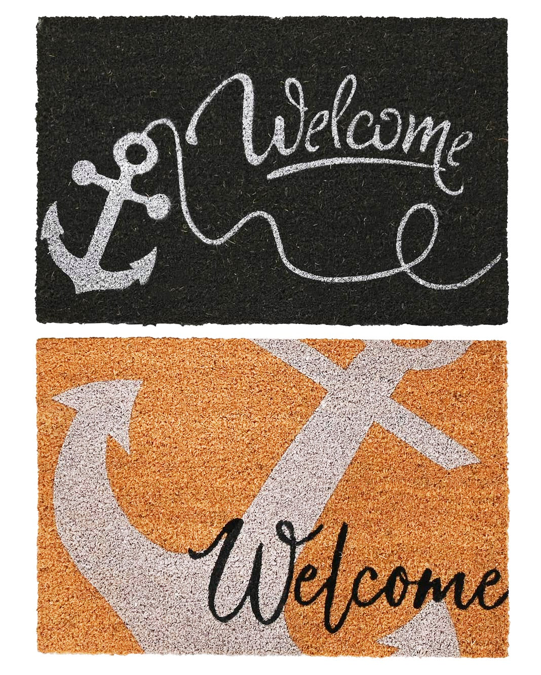 PACK DE 2 FELPUDO FIBRA COCO GOMA 60X40X1,5 ANCLA 2 SURT.