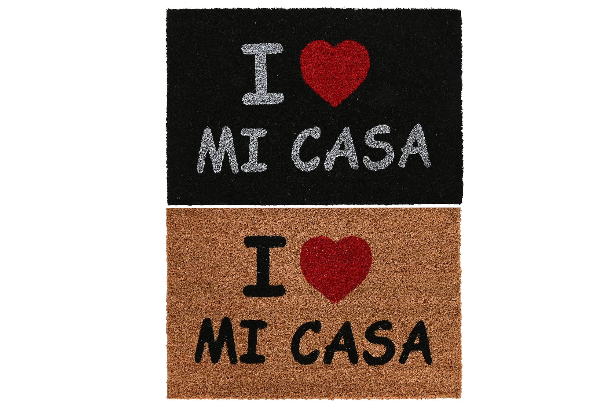 PACK DE 6 FELPUDO FIBRA COCO GOMA 60X40X1,5 MI CASA 2 SURT.