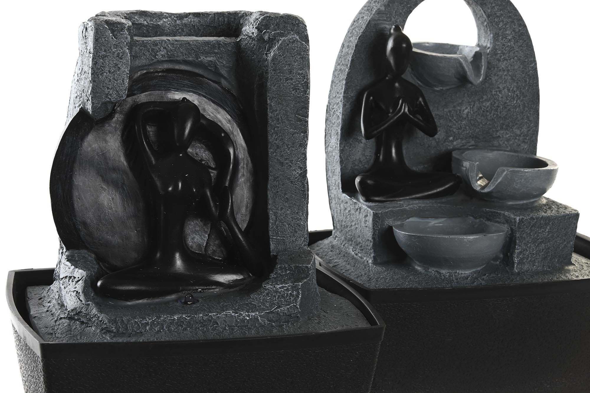 PACK DE 2 FUENTE RESINA 20X15X24 YOGA 2 SURT.