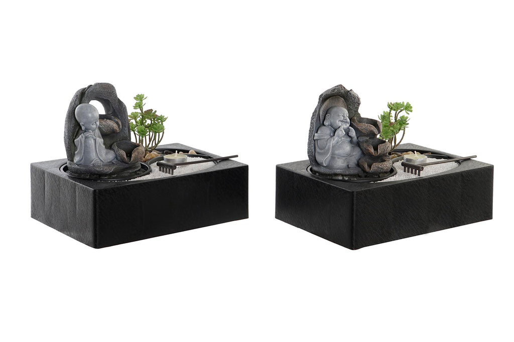 PACK DE 2 FUENTE RESINA LED 29X21X23 BUDA 2 SURT.