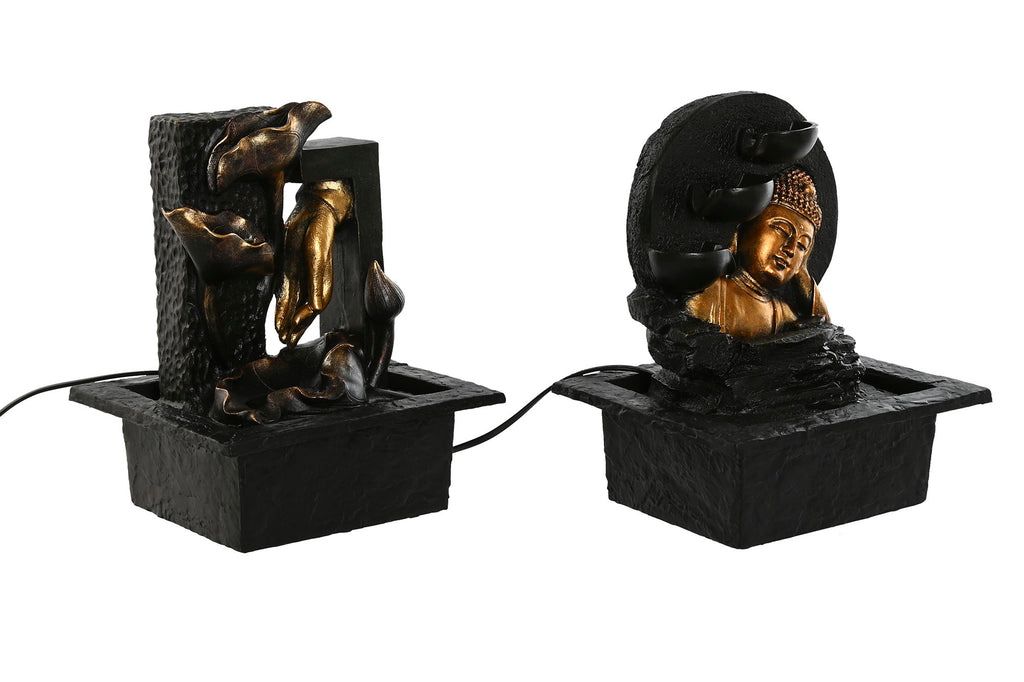 PACK DE 2 FUENTE RESINA 21X19X27 BUDA 2 SURT.