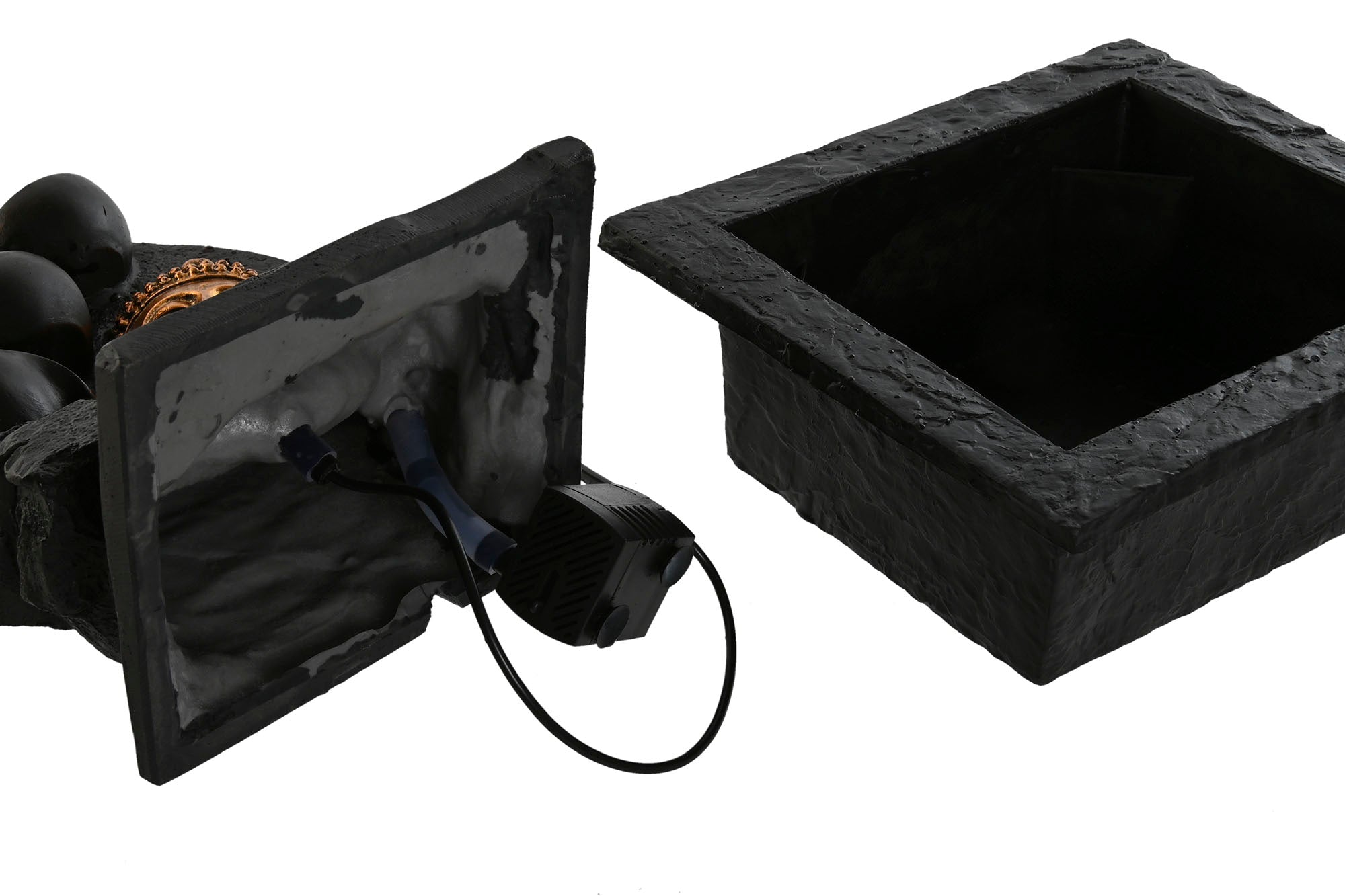 PACK DE 2 FUENTE RESINA 21X19X27 BUDA 2 SURT.