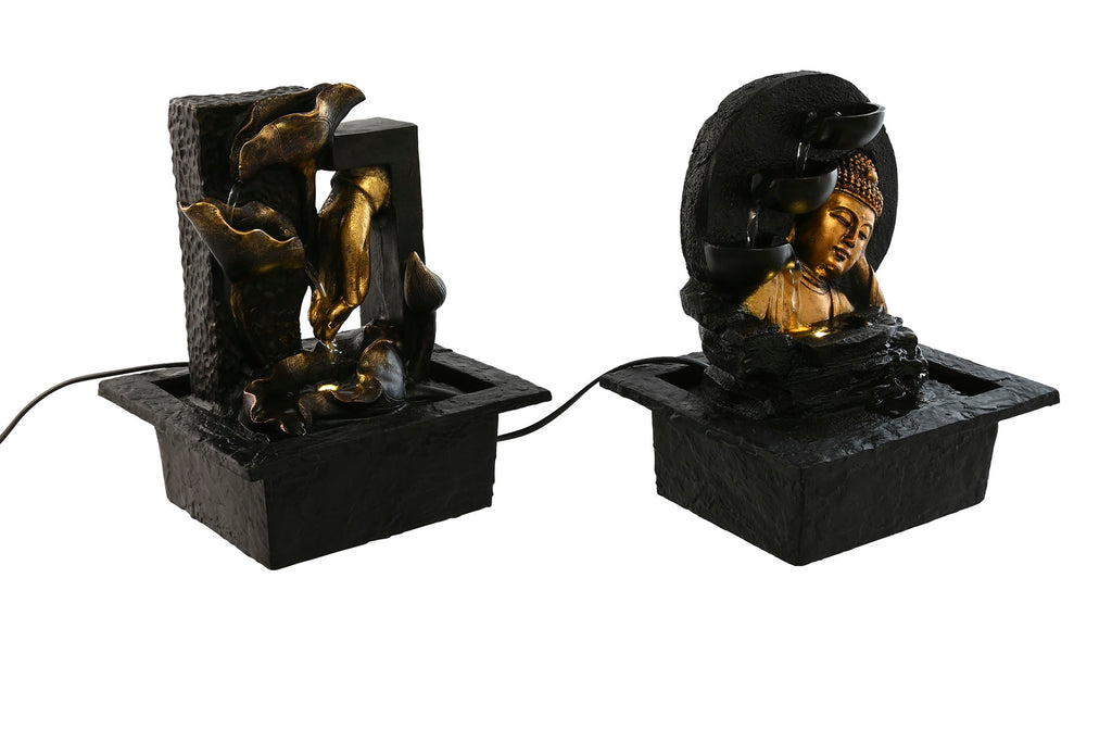 PACK DE 2 FUENTE RESINA 21X19X27 BUDA 2 SURT.