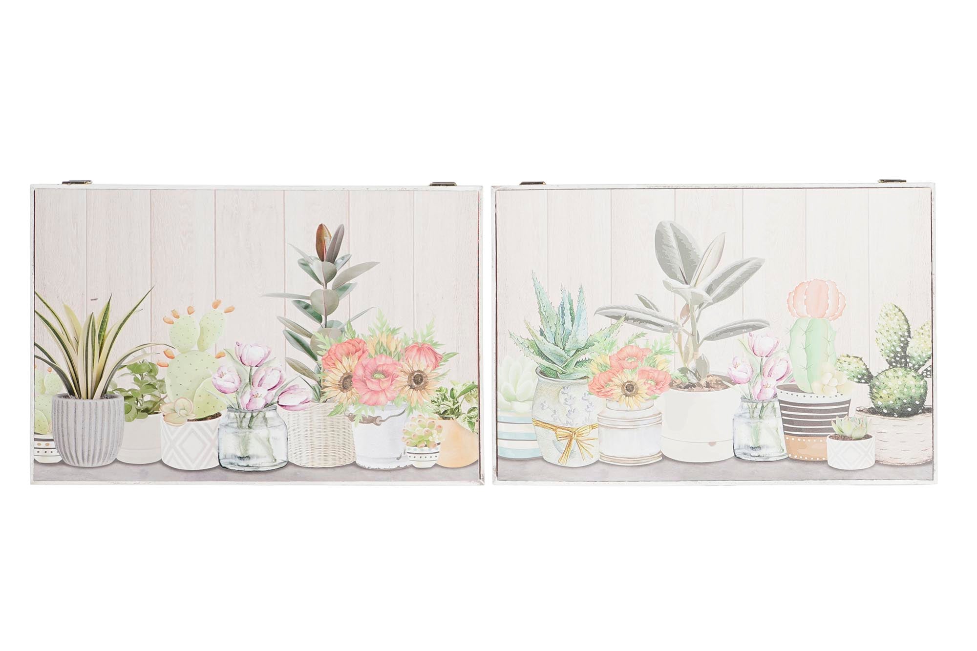 PACK DE 2 TAPA CONTADOR MDF 46,5X6X31,5 MACETAS 2 SURT.