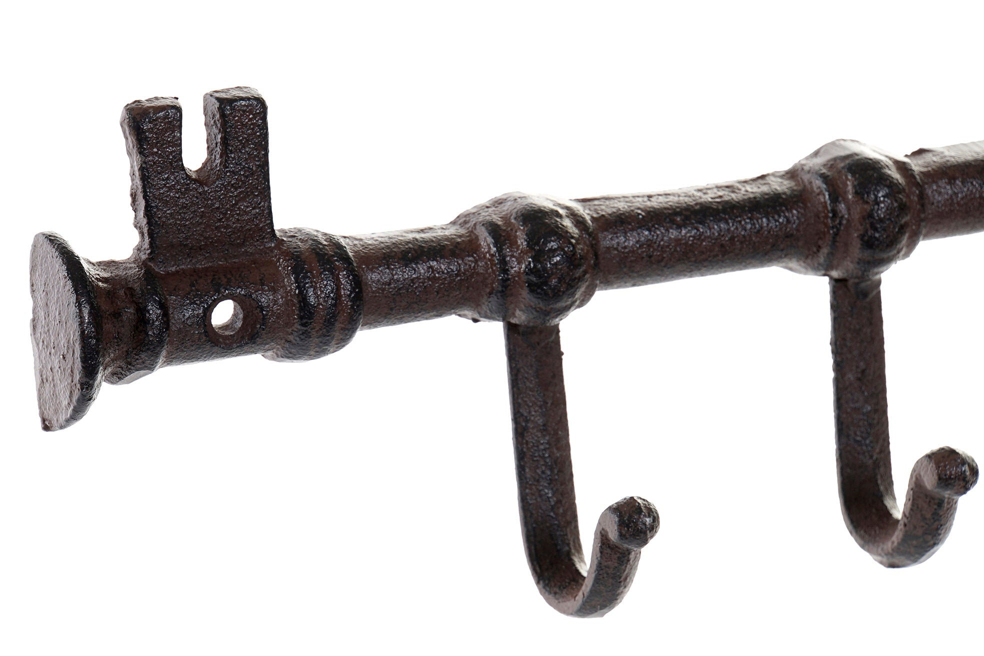 PACK DE 4 PERCHERO PARED HIERRO COLADO 35X3,5X11 LLAVE