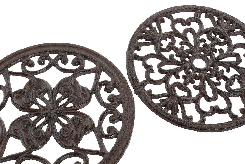 PACK DE 6 SOPORTE HIERRO COLADO 18X18X1,5 PARA MACETAS 2 SUR