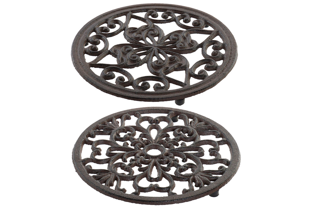 PACK DE 6 SOPORTE HIERRO COLADO 18X18X1,5 PARA MACETAS 2 SUR