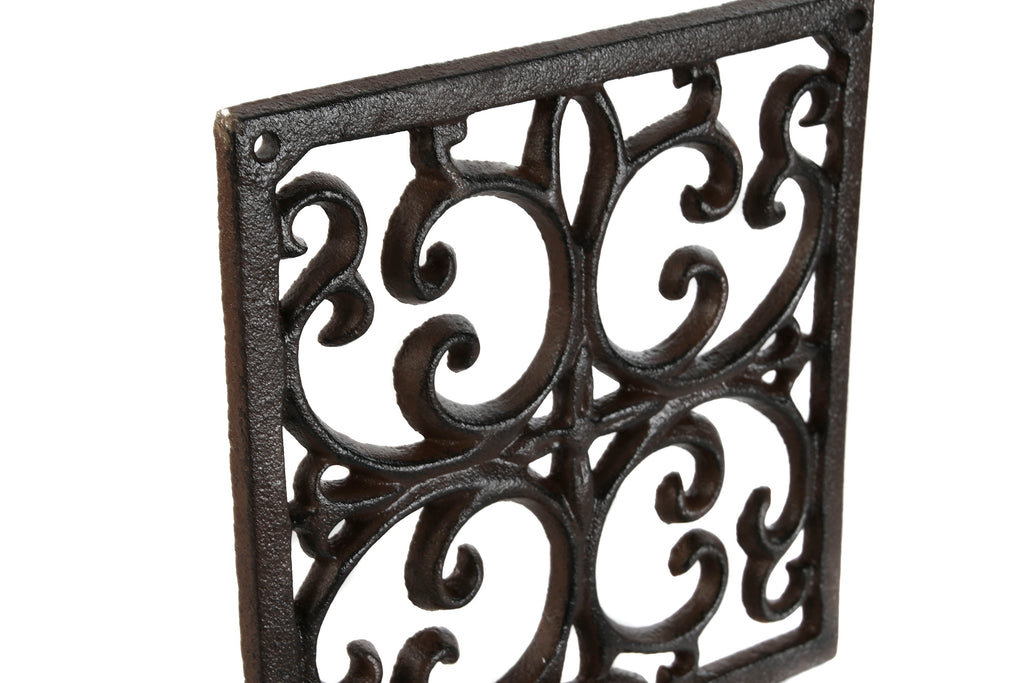 SOPORTE HIERRO COLADO 18X17,5X18 D 13,5CM MACETERO