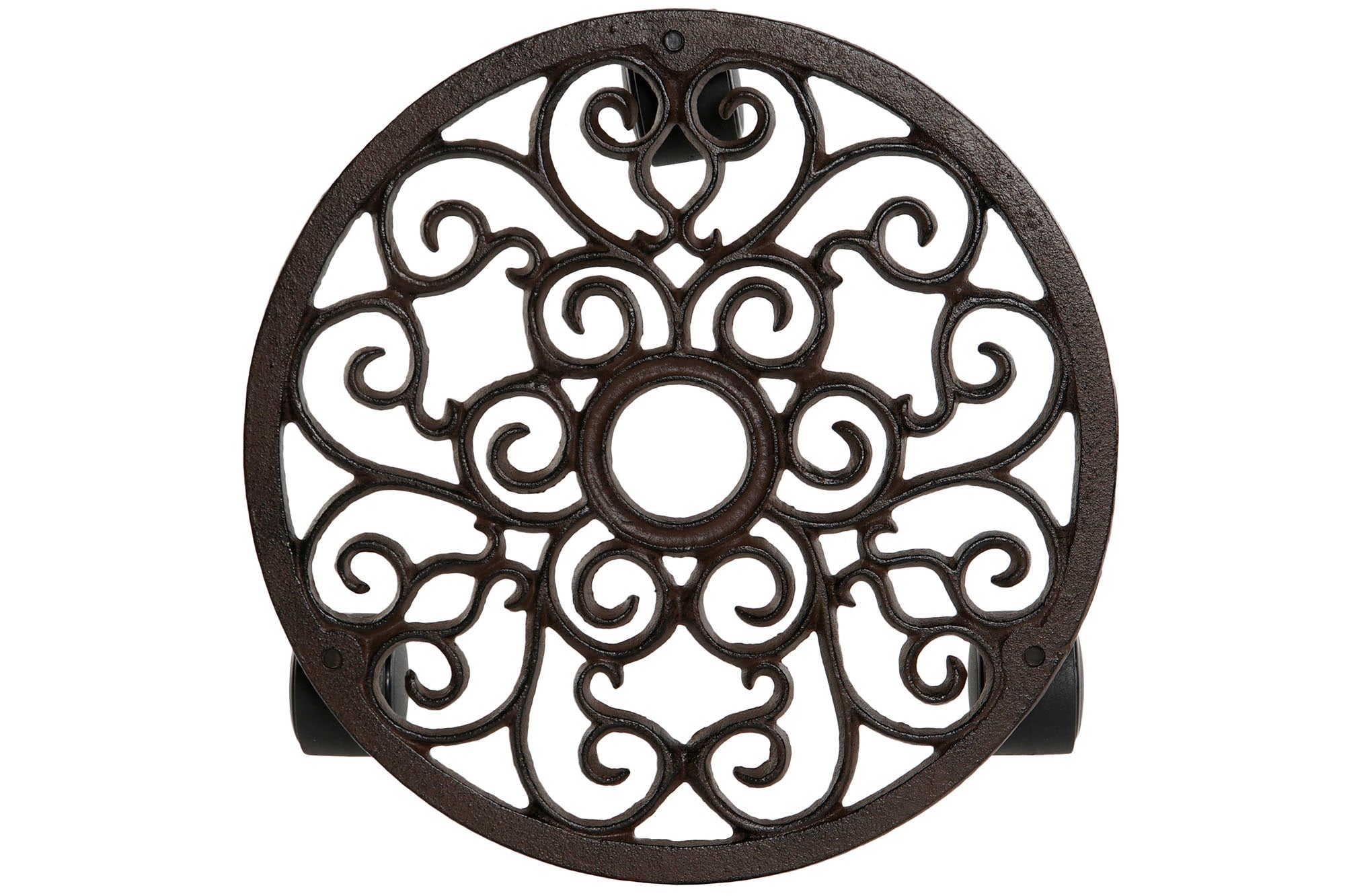 PACK DE 4 SOPORTE HIERRO COLADO 28,5X28,5X6 RUEDAS