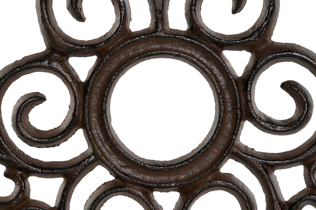 PACK DE 4 SOPORTE HIERRO COLADO 28,5X28,5X6 RUEDAS