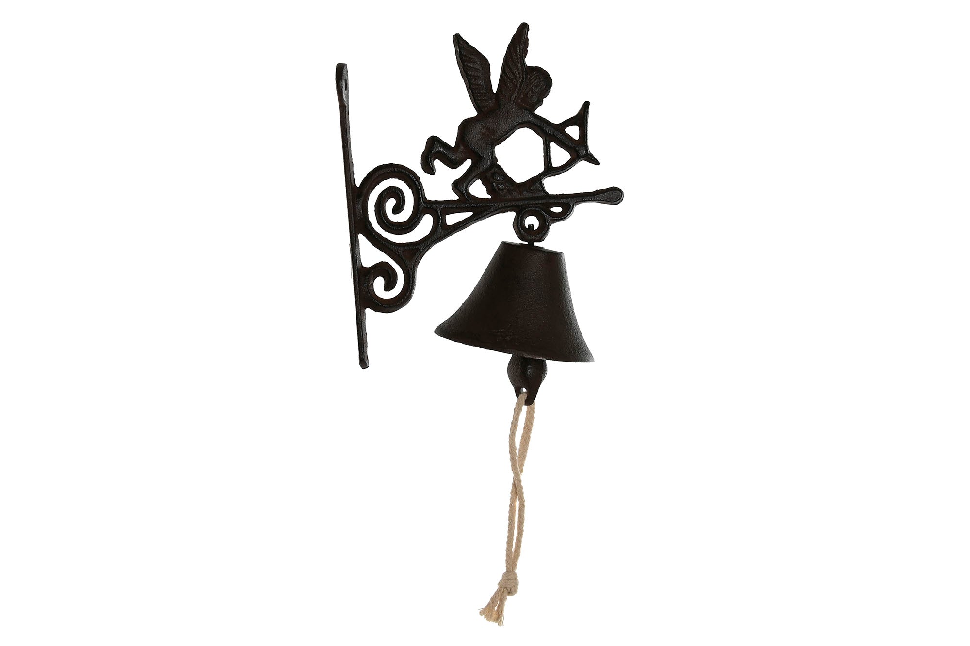 CAMPANA HIERRO COLADO 16,5X10X21 ANGEL NEGRO