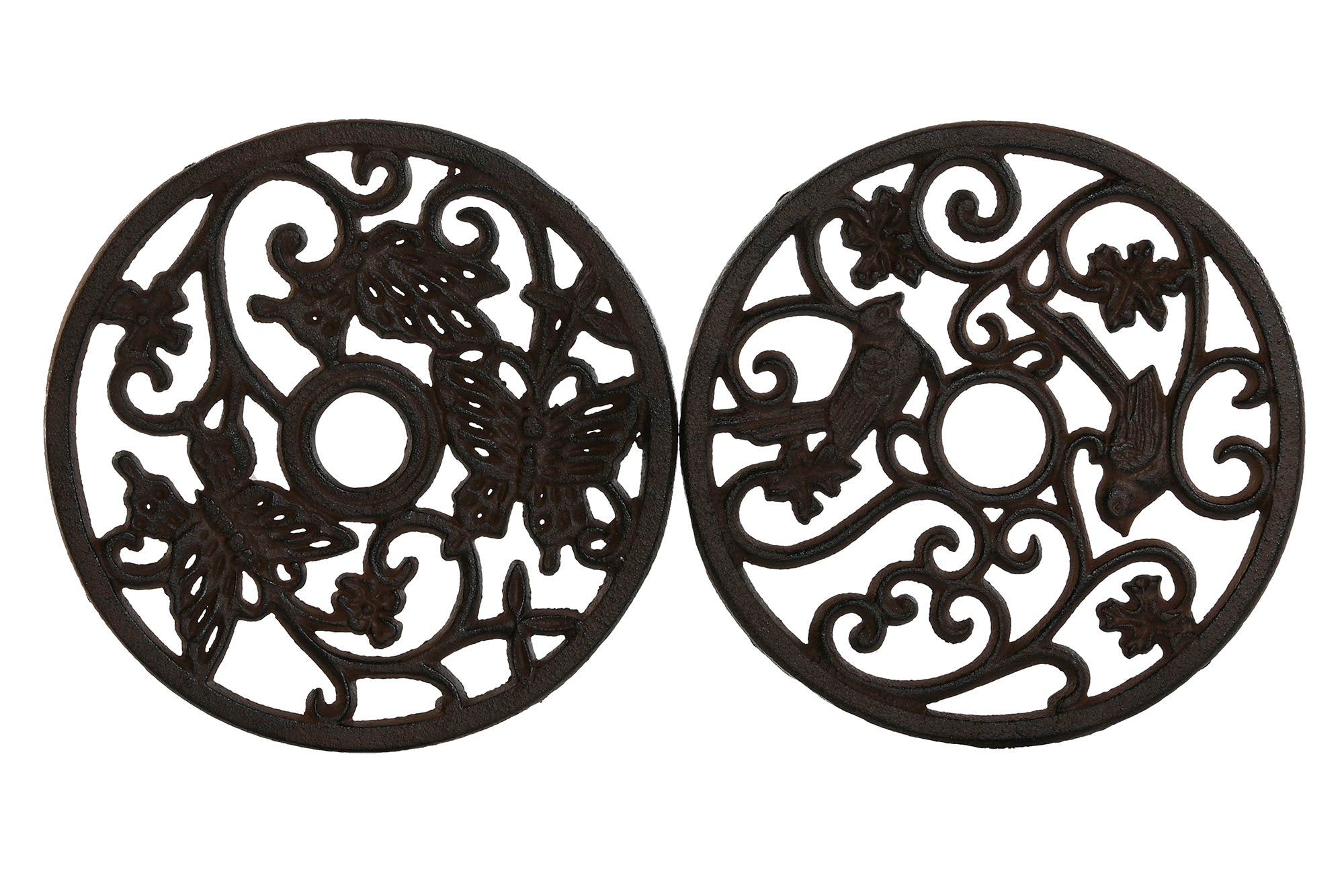 PACK DE 6 SALVAMANTEL HIERRO COLADO 19,5X19,5X1,5 2 SURT.