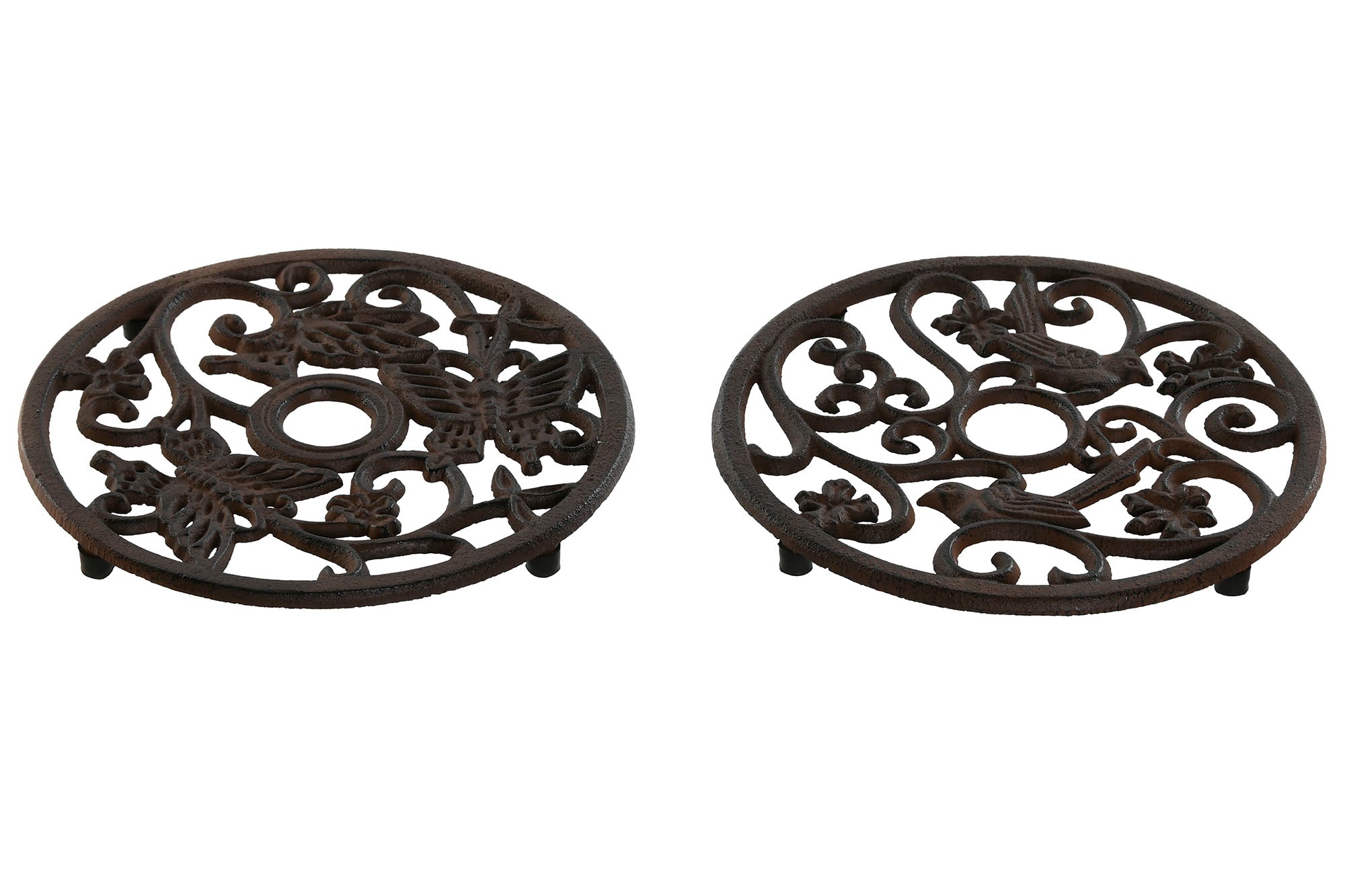 PACK DE 6 SALVAMANTEL HIERRO COLADO 19,5X19,5X1,5 2 SURT.