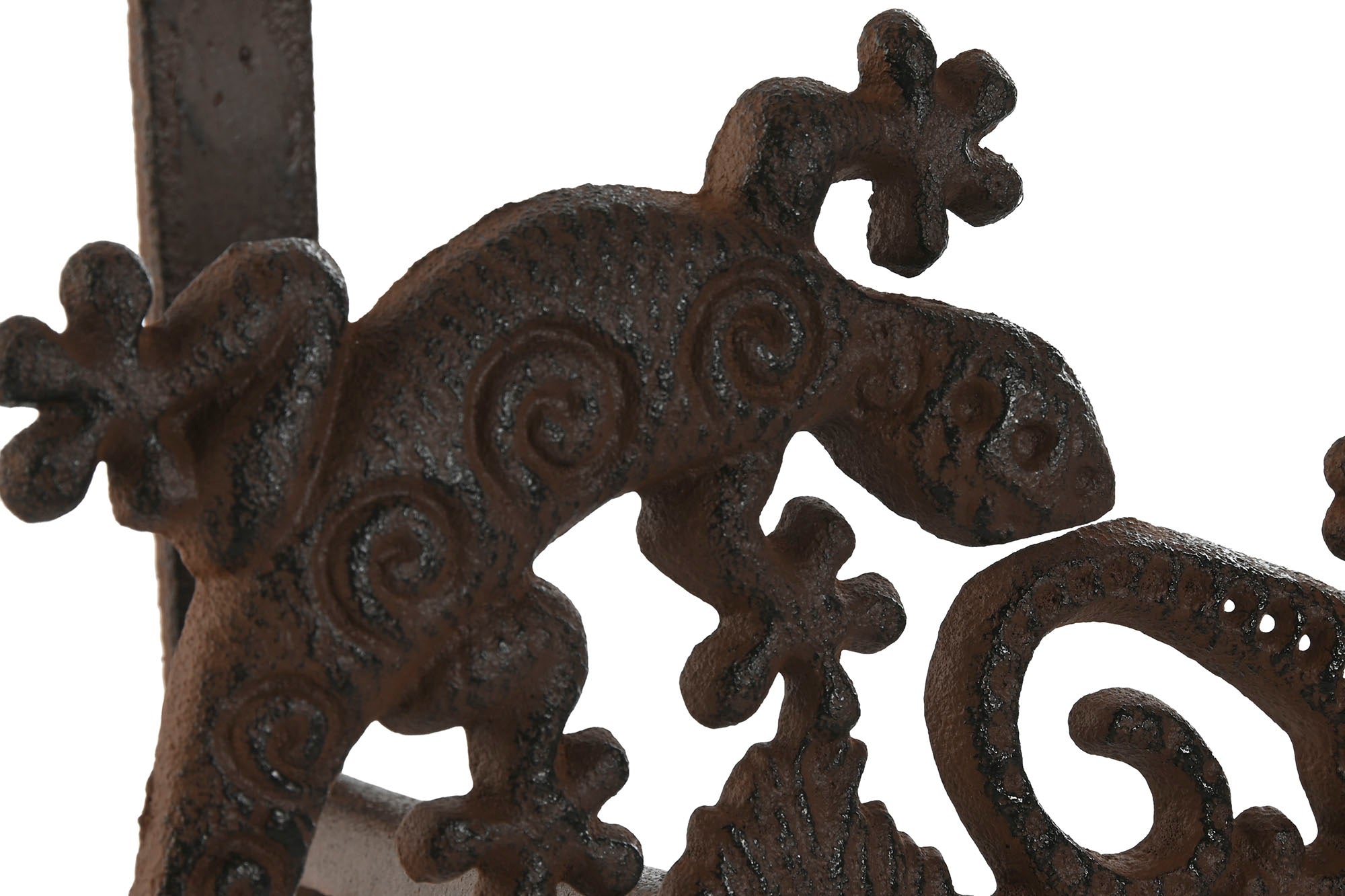 PACK DE 2 SUJETAMANGUERAS HIERRO COLADO 29X13,5X18 MARRON