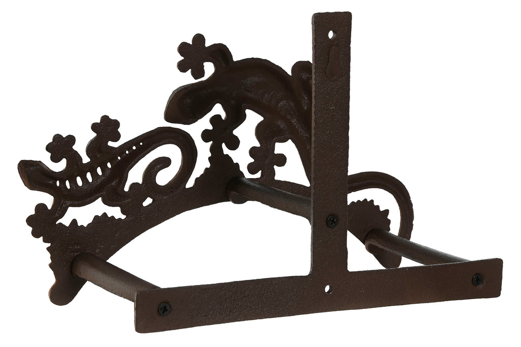 PACK DE 2 SUJETAMANGUERAS HIERRO COLADO 29X13,5X18 MARRON