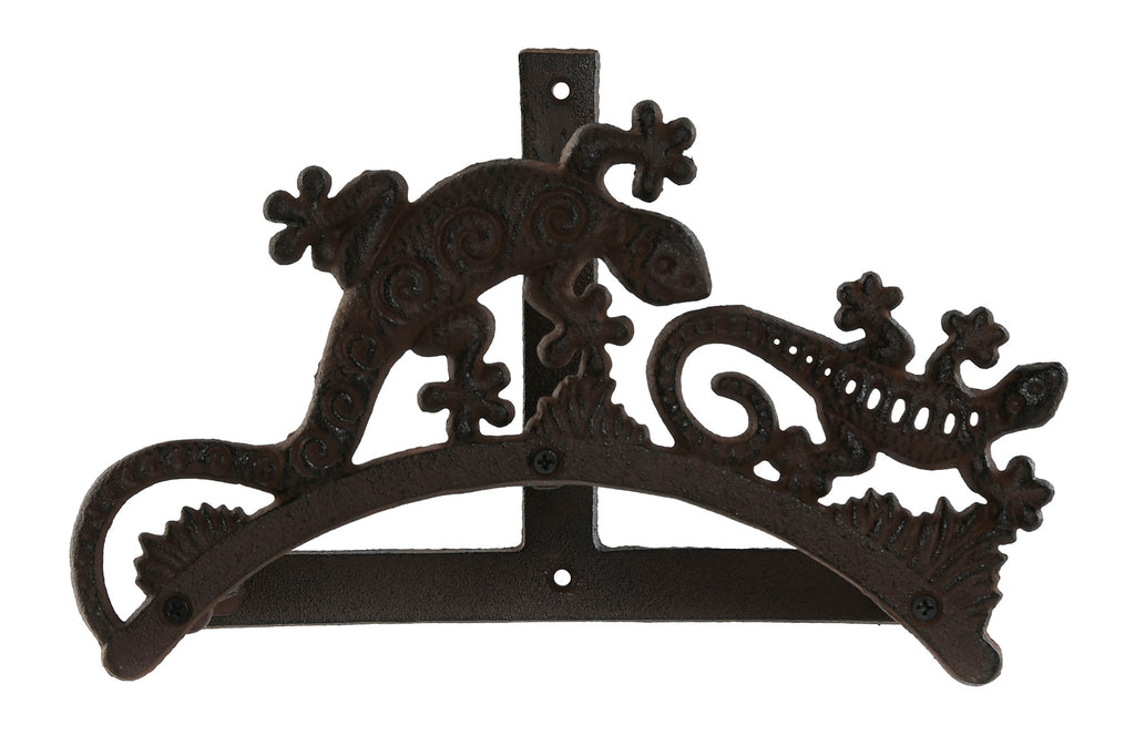 PACK DE 2 SUJETAMANGUERAS HIERRO COLADO 29X13,5X18 MARRON