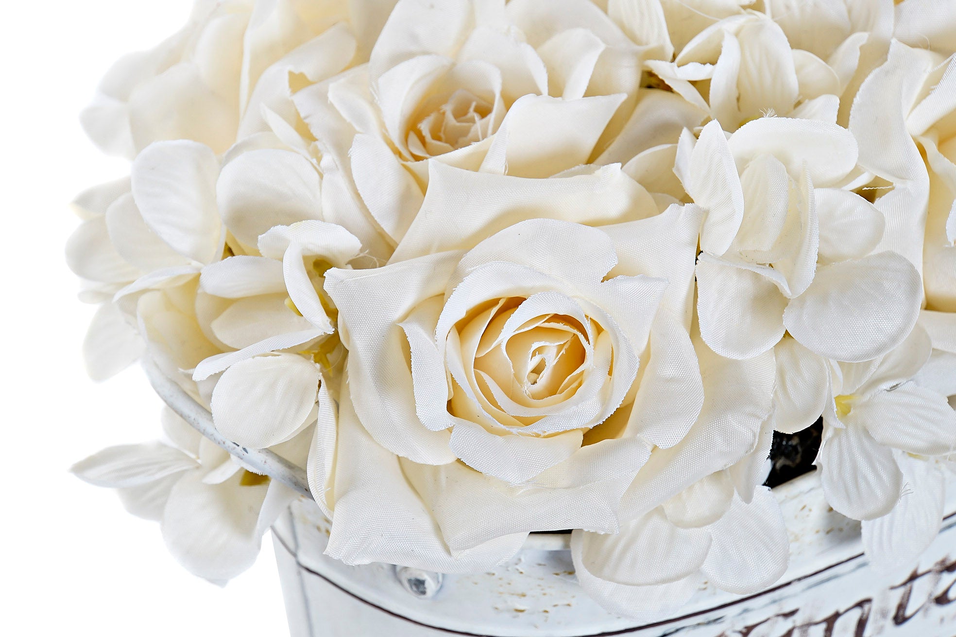 PACK DE 2 FLOR TELA PLASTICO 24X15X17 24 ROSAS