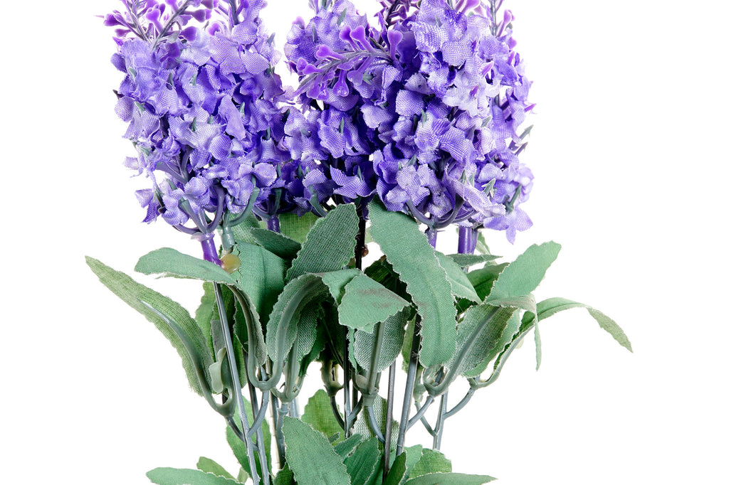 PACK DE 36 FLOR TELA PLASTICO 15X15X34 LAVANDA 2 SURT.