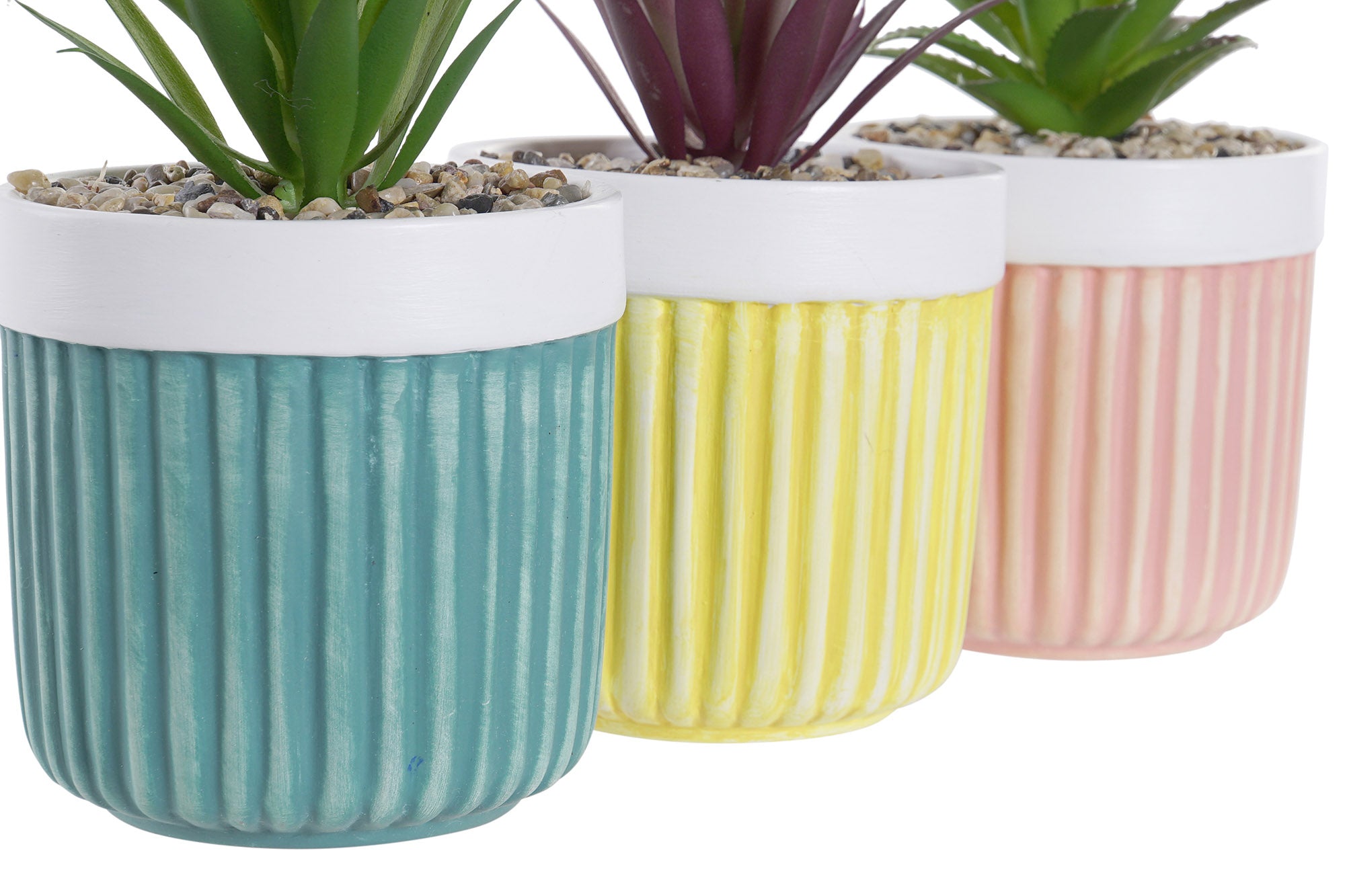 PACK DE 6 PLANTA GRES PVC 10X10X18 3 SURT.