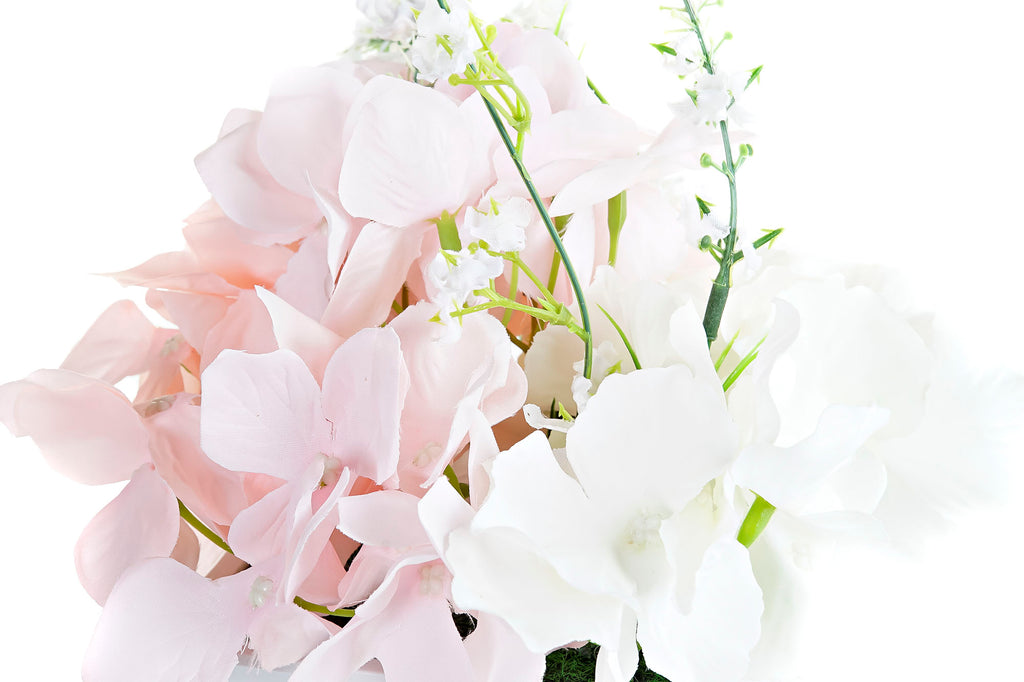 PACK DE 4 PLANTA PVC TELA 20X17X24 ROSA