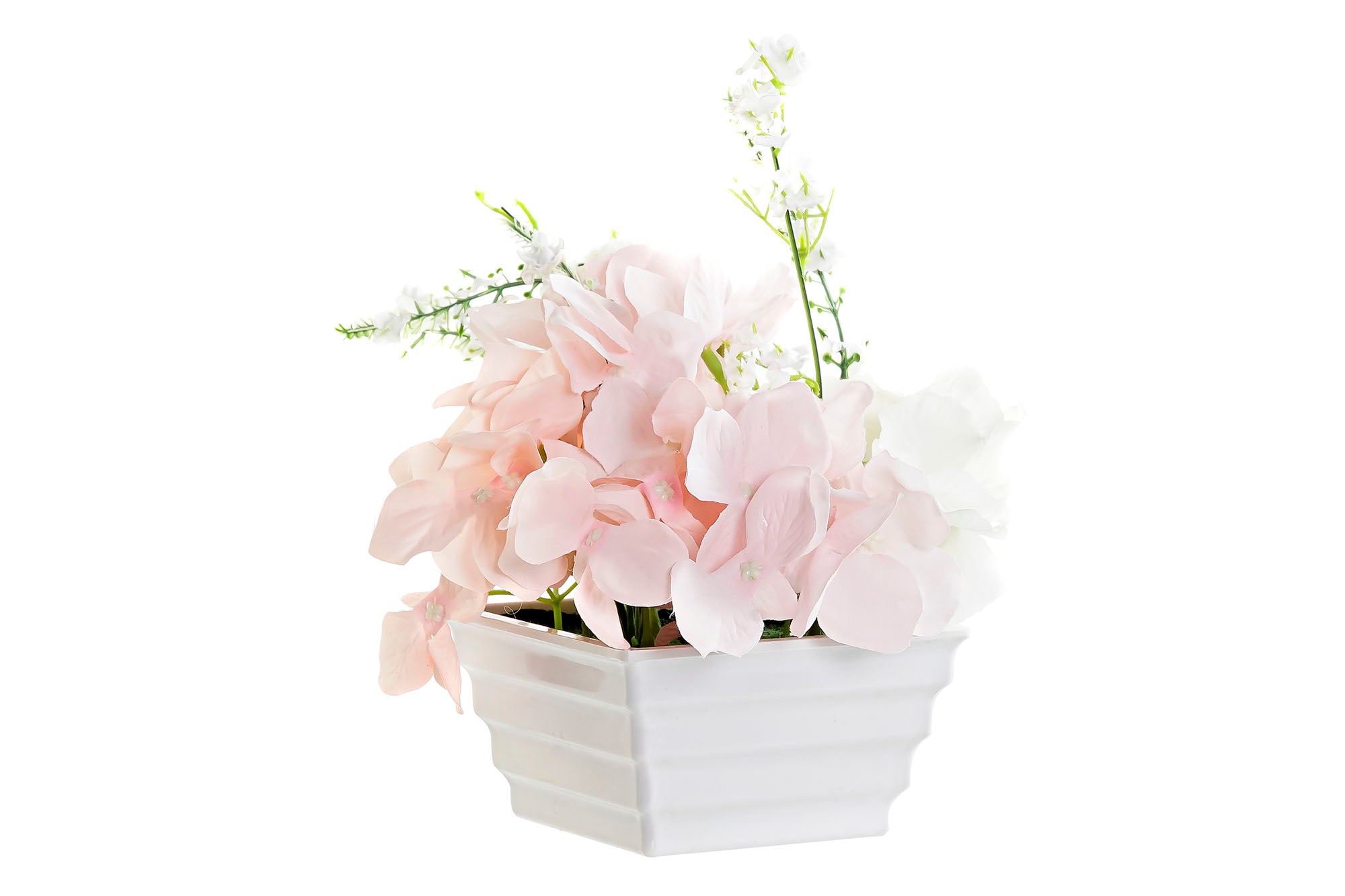 PACK DE 4 PLANTA PVC TELA 20X17X24 ROSA