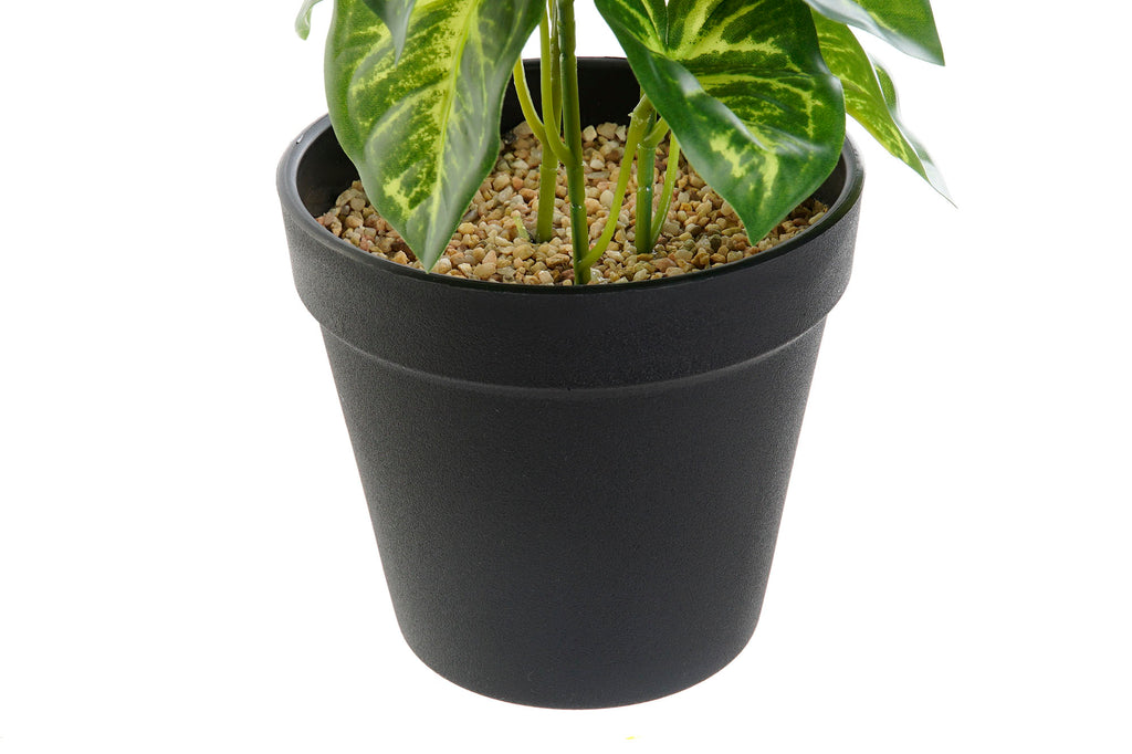 PACK DE 4 PLANTA PVC PLASTICO 12X12X27 VERDE