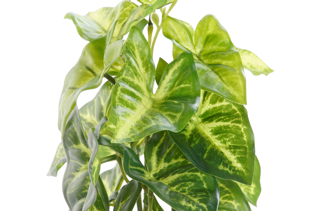 PACK DE 4 PLANTA PVC PLASTICO 12X12X27 VERDE