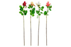 PACK DE 48 FLOR POLIESTER PE 15X15X45 ROSA 4 SURT.