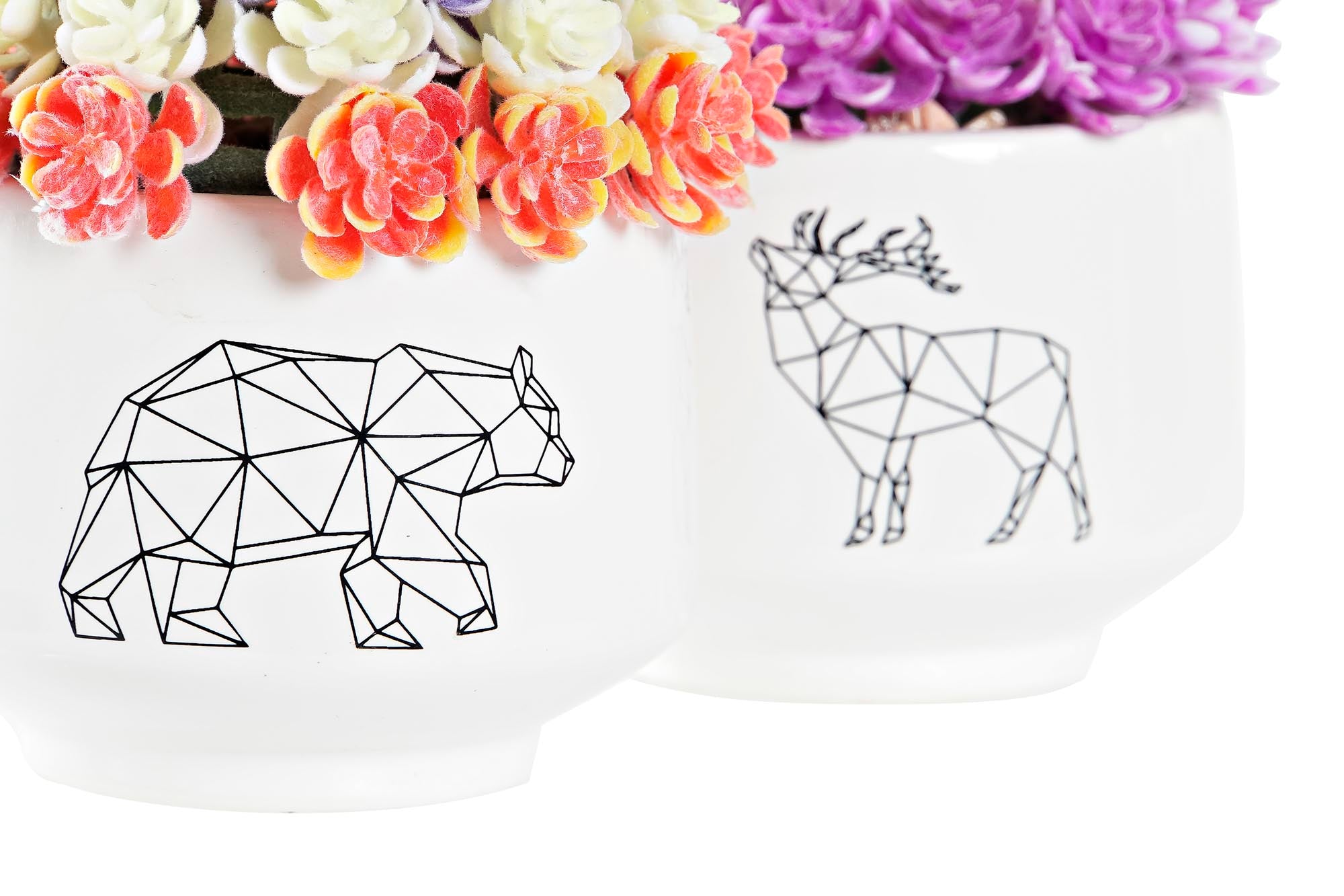 PACK DE 4 PLANTA GRES PE 8X8X15,5 2 SURT.