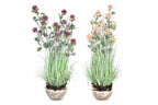 PACK DE 2 PLANTA PVC PORCELANA 20X20X78 HORTENSIA 2 SURT.