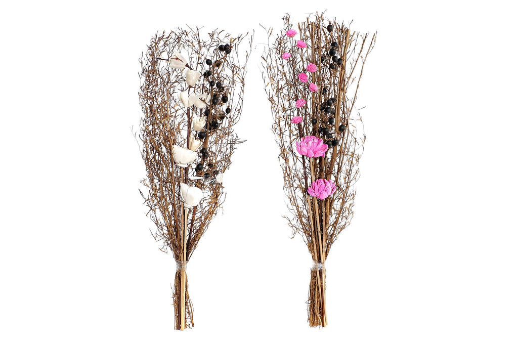 PACK DE 2 RAMO FLOR SECA 30X30X65 2 SURT.